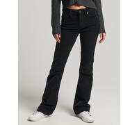 Superdry Womens Mid Rise Slim Cord Flare Jeans