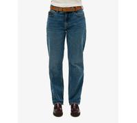Straight Jeans for Women Superdry Mid Rise Bleu 28x32
