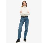 Superdry Mid Rise Wide Leg Jeans Blue 30 / 32 Woman