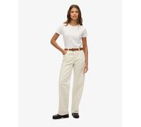 Superdry Womens Mid Rise Wide Leg Jeans