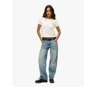 Superdry Womens Mid Rise Wide Leg Jeans