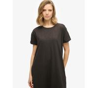 Women's mid-length t-shirt dress Superdry Noir XS