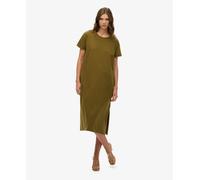 Superdry W8011868a Short Sleeve Midi Dress Green M Woman