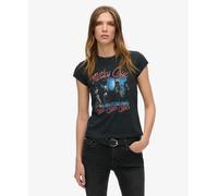 Superdry Womens Motley Crue X Superdry Womens Cap Sleeve T-Shirt