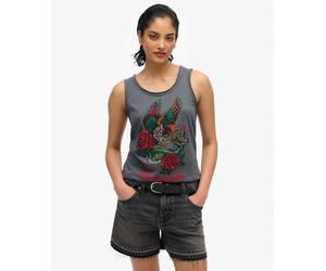 Superdry Womens Neo Trad Tattoo Scoop Neck Tank Top