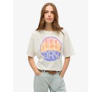 Superdry Womens Neon Rainbow Oversized T-Shirt