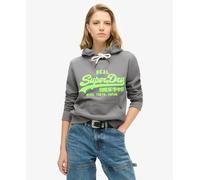 Superdry Womens Neon Vintage Logo Embroidered Graphic Hoodie