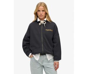 Superdry Womens Old School Tattoo Oversized Zip Hoodie