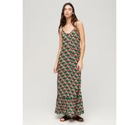 Superdry Womens Orange Geo Maxi Beach Cami Dress