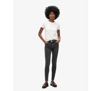 Superdry Vintage Mid Rise Skinny Jeans Black 25 / 30 Woman