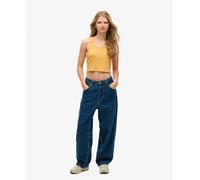 Superdry Womens Organic Cotton Vintage Ribbed Crop Vest Top