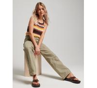 Superdry Vintage Wide Carpenter Pants Brown 28 / 30 Woman