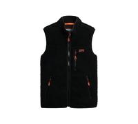 Superdry Women's Outdoor Fleece Vest, black/black, 14