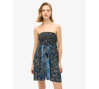 Superdry St Tropez Sleeveless Short Dress Blue L Woman