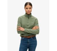 Superdry Polar Fleece Half Zip Sweatshirt Green M Woman