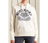 Superdry Womens Pride In Craft Logo Hooded Sweatshirts Ecru
