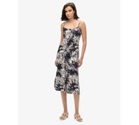 Superdry Print Button Cami Sleeveless Midi Dress Multicolor S Women