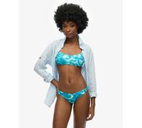 Superdry Print Cheeky Bikini Bottom Blue S Woman