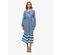 Superdry Womens Printed Long Sleeve Midi Dress