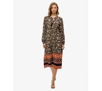 Superdry Womens Printed Long Sleeve Midi Dress