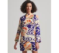 Superdry Womens Printed Long Sleeve Mini Dress