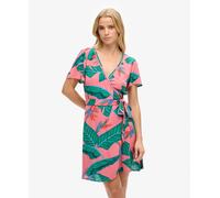 Superdry Womens Printed Mini Wrap Dress