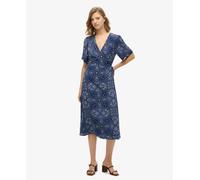 Superdry Womens Printed Wrap Midi Dress