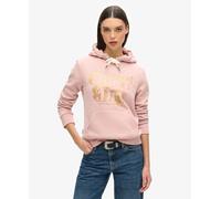 Superdry Womens Retro Glitter Logo Hoodie