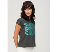 Superdry Womens Retro Glitter Logo T-Shirt