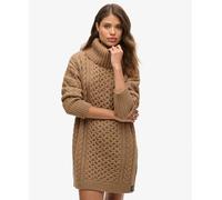 Superdry Womens Roll Neck Cable Jumper Dress