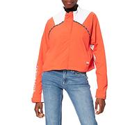 Superdry Women's Run Cropped Weatherproof Jacket, Red Sun, L