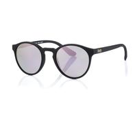 Superdry Women's Sunglasses Saratoga 191 Rubberised Black Pink Mirrored Lenses