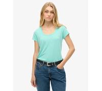 Superdry Scoop Short Sleeve T-shirt Green XS Woman