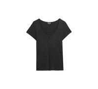 Superdry Women's Scoop Neck Tee C4-Basic Non-Printed T-Shirt (W), metallic black, 16