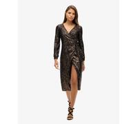 Superdry Womens Sequin Wrap Maxi Dress