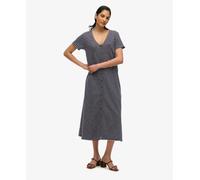 Superdry Womens Short Sleeve Button Through Jersey Midi Dress