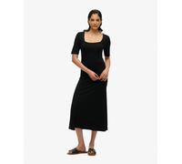 Superdry Womens Short Sleeve Square Neck Midi Jersey Dress