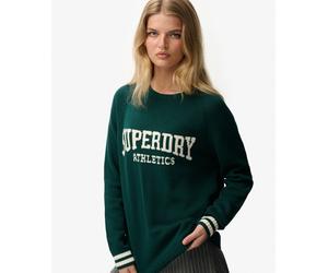 Superdry Womens Slouchy Intarsia Graphic Knitted Jumper