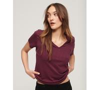 Superdry Womens Slub Embroidered V-Neck T-Shirt