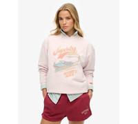 Superdry Souvenir Graphic Loose Sweatshirt Pink M Women