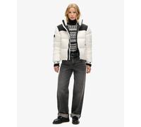 Superdry Womens Sportstyle Code Puffer Jacket Optic Colour Size 16