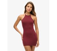 Superdry Strappy Recer Jersey Sleeveless Short Dress Red M Woman
