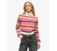 Superdry Stripe Crop High Neck Sweater Multicolor XS Women
