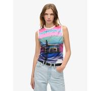 Women's tank top Superdry Sub Print Multicolore S