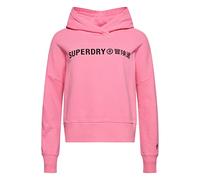 Superdry Women's Sudadera Con Capucha Hooded Sweatshirt, Brown/Pink, 40