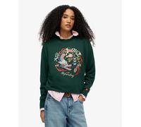 Superdry Womens Suika Embroidered Loose Crew Sweatshirt