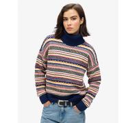 Superdry Womens Textured Stripe Pattern Jumper