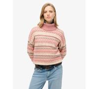 Superdry Textured Pattern Sweater Pink XS Woman