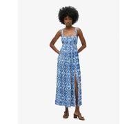 Superdry Tie Back Sleeveless Long Dress Blue XS Woman