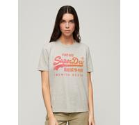 Superdry Tonal Vl Graphic Relaxed Short Sleeve T-shirt Grey XS Women
